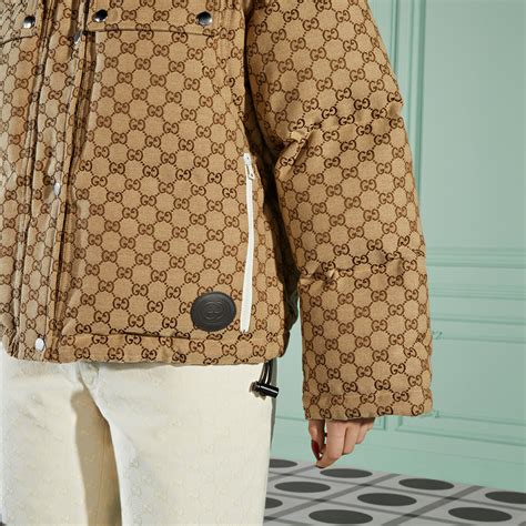 Gucci Doudoune sans manche matelassée en toile de coton GG.